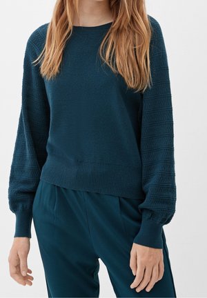 Pullover - mottled teal