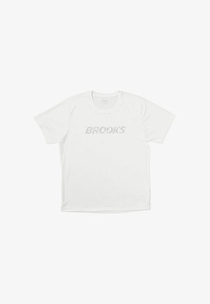 Brooks, DASH REFLECTIVE SHORT SLEEVE - Sports T-shirt - bone reflective