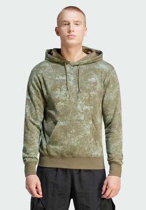 ADVENTURE GRAPHIC - Sweat à capuche - olive strata