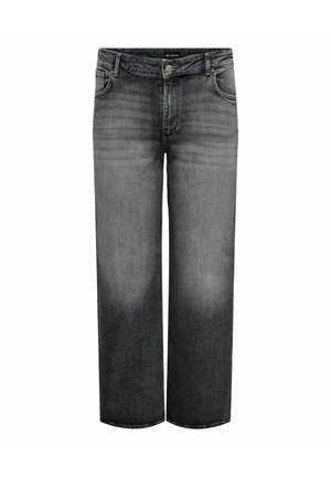 ONLY Carmakoma, WIDE-FIT JEANS CARJUICY HIGH WAIST WIDE LEG FIT JEANS - Wide leg - dark grey denim
