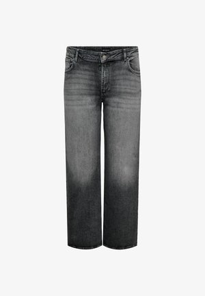 ONLY Carmakoma, WIDE-FIT JEANS CARJUICY HIGH WAIST WIDE LEG FIT JEANS - Wide Leg - dark grey denim