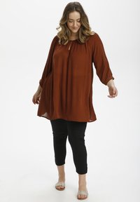 Kaffe Curve KCAMI - Blůza - cherry mahogany