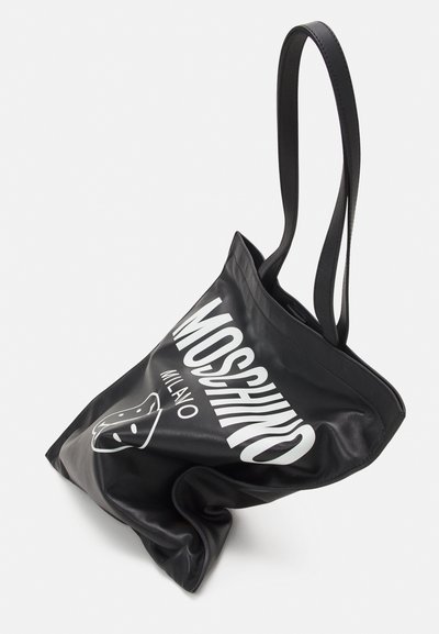 MOSCHINO DOUBLE SMILE LOGO UNISEX - Saco de mão - black