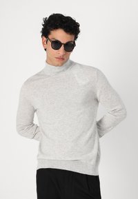 pure cashmere MEN TURTLE NECK SWEATER - Camisola - grey
