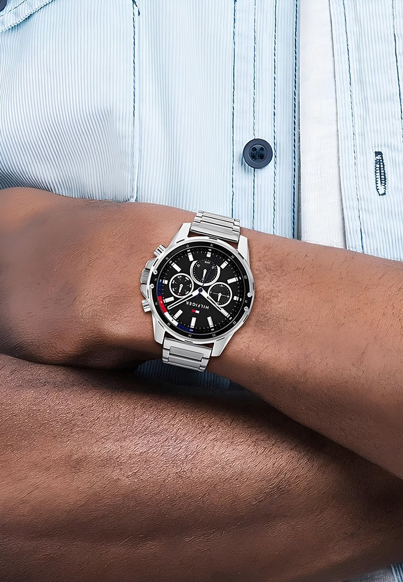 Tommy Hilfiger 45MM - Chronografické hodinky - silver-coloured