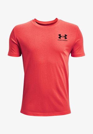 LEFT CHEST SS - Print T-shirt - red