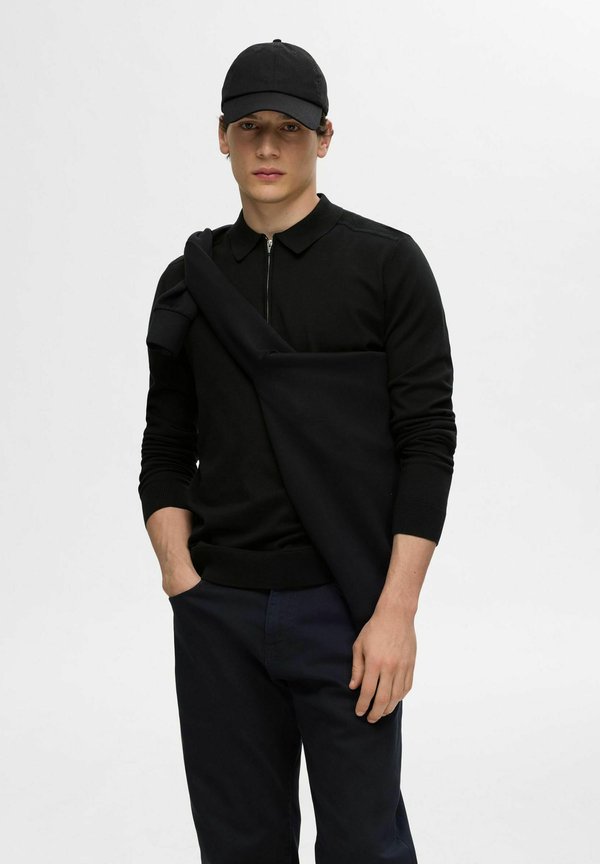 SLHBERG LS HALF ZIP NOOS - Strickpullover