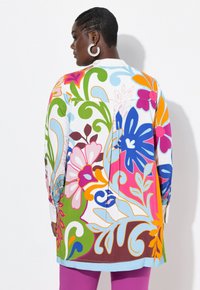 Ulla Popken COLORFUL FLOWER - Tunikaer - snow white