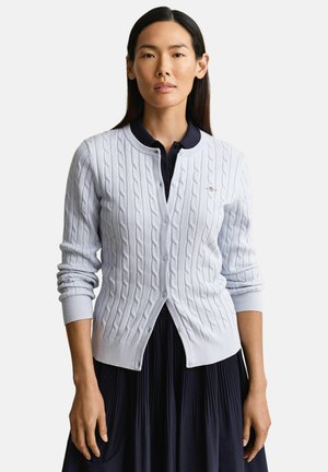 STRETCH CABLE - Strickjacke - light blue