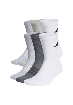 C ESS CRW 6PACK PP - Sportsokken - white/light grey heather/medium grey heather/dark grey heath