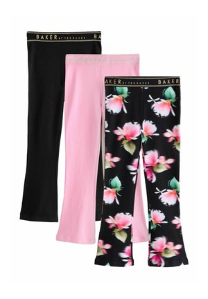 REGULAR FIT  3 PACK  - Leggings - Hosen - black pink