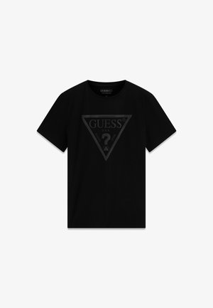 Guess, T-SHIRT MIT GEDRUCKTEM LOGO - T-shirt imprimé - schwarz