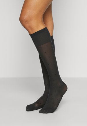 Swedish Stockings DORIS DOTS KNEE HIGHS 40 DEN - Kniestrümpfe - black