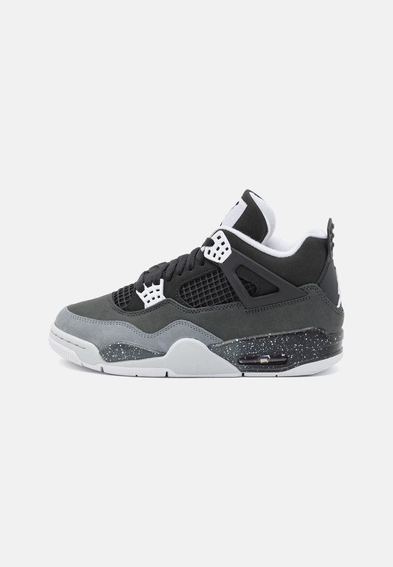 Jordan AIR JORDAN 4 RETRO UNISEX - Sneakers alte - black/white/anthracite/pure platinum