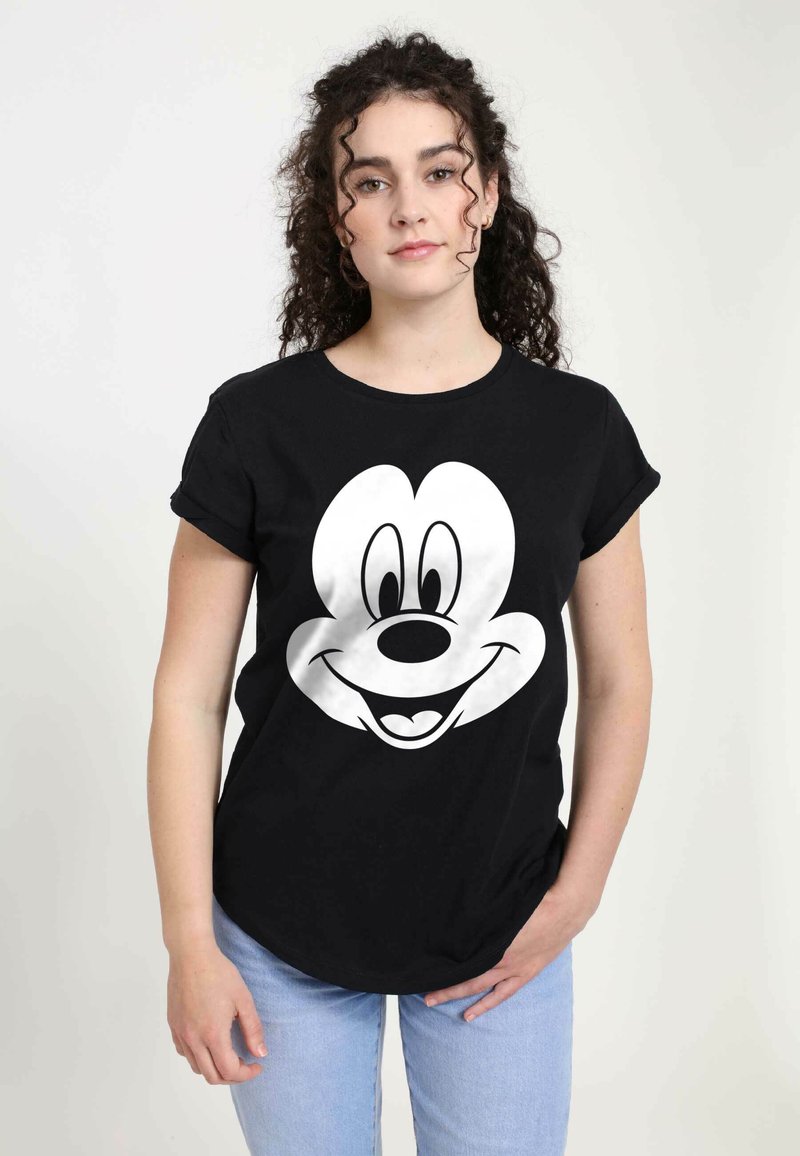 Disney DISNEY CLASSIC MICKEY BIG FACE MICKEY - T-shirt z nadrukiem