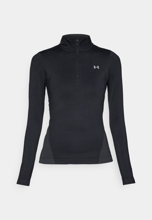 Under Armour VANISH SEAMLESS 1/4 ZIP - Maglietta a manica lunga - black/steel