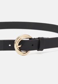 Anna Field LEATHER - Riem - black/gold-coloured