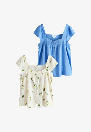 Next, 2 PACK - Blouse - two pack pastel blue ecru floral