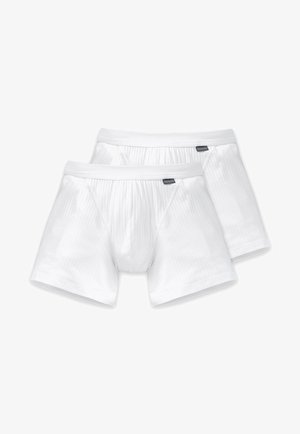 Schiesser SCHIESSER SHORTS ESSENTIAS AUTHENTIC DOPPELPACK WEIFL - Weite Boxershorts - weifl