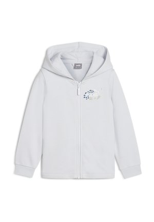 ESS HOODIE - Tröja med dragkedja - silver mist