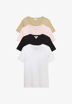 Marks & Spencer, 4 PACK CREW NECK - T-shirt basic - multi