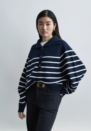 GIBSON - Neule - marine/ecru