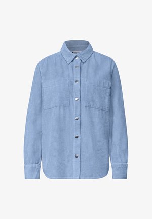 Street One, LONG-SLEEVE CORDUROY SHIRT WITH BUTTONS - Blusa - northern blue