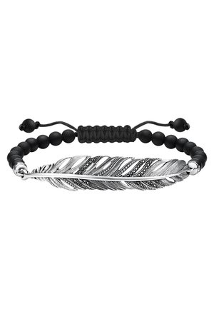 FEDER  - Armband - silver-coloured/black