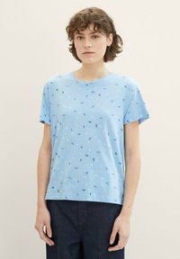 TOM TAILOR T-shirt imprimé - blue multicolor minimal