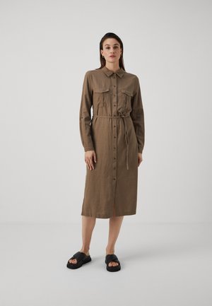 ONLCARO - Shirt dress - walnut