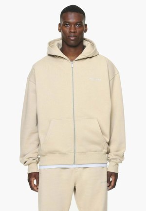 Sweatjakke - vintage washed kingdom beige