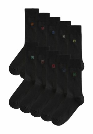 TEN PACK - Zoknik - black orange green red logo