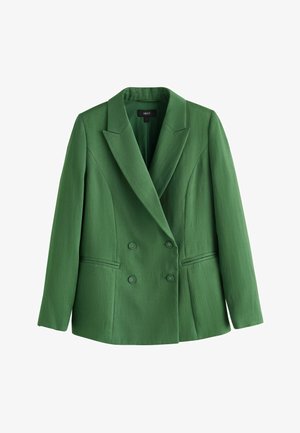 Next, REGULAR FIT - RELAXED DOUBLE BREASTED CRINKLE BLAZER . - Blejzr - green