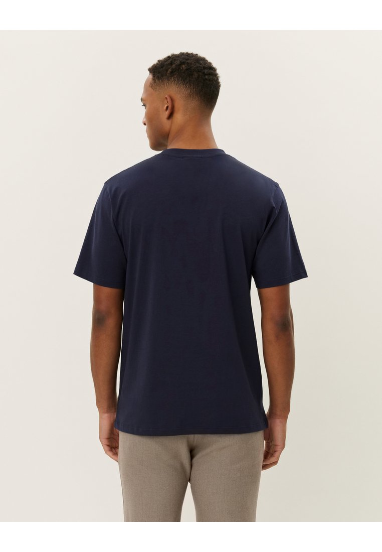 Les Deux DEXTER - Basic T-shirt - dark navy/dark blue - Zalando.ie