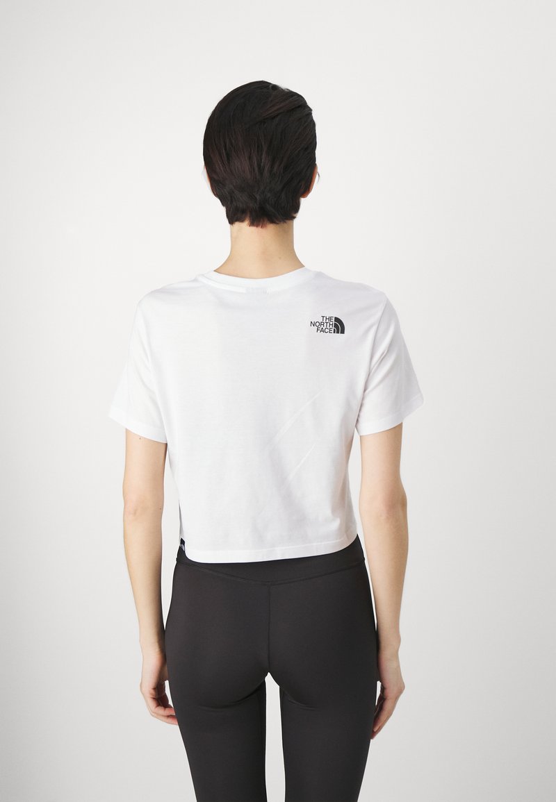 The North Face SIMPLE DOME CROPPED TEE - Triko s potiskem - white