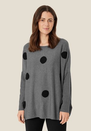 MaFanasi - Stickad tröja - m grey mel