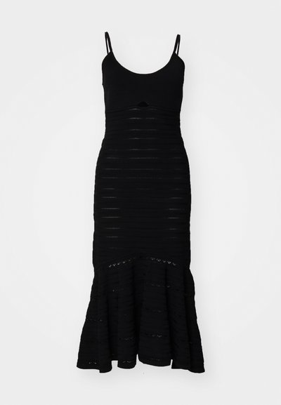 Victoria Beckham CUT OUT DETAIL CAMI DRESS - Strikkjoler - black