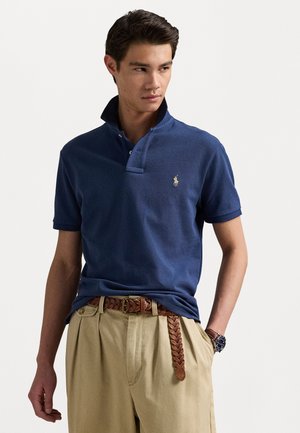 CUSTOM SLIM FIT MESH POLO SHIRT - Pikeepaita - rustic navy