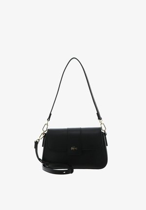 Lacoste, LACOSTE CASUAL S FLAP CROSSOVER BAG - Sac à main - noir