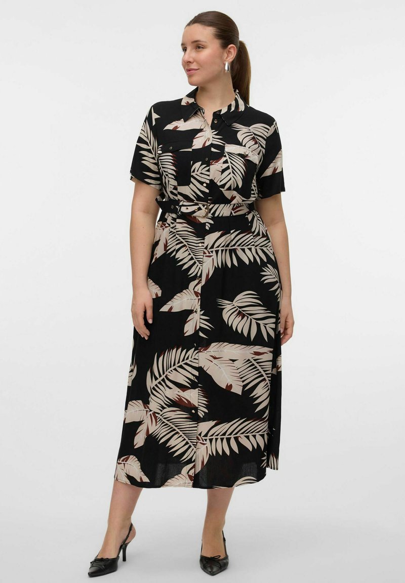 Vero Moda Curve Skjortekjole - black
