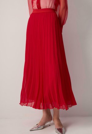 sukňa v tvare A - red