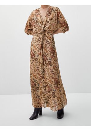 Massimo Dutti Strikkjoler - ochre
