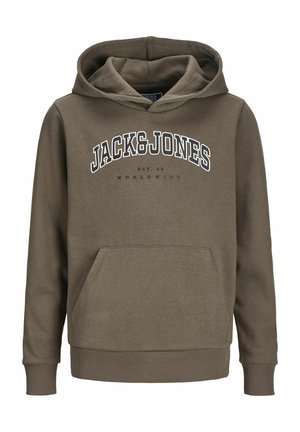 Jack & Jones Junior JJECALEB VARSITY - Kapuzenpullover - canteen