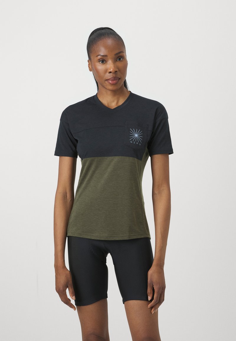 Giro RIDE - Camiseta deportiva - black/trail green