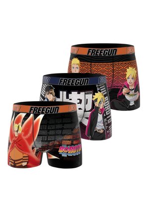 Freegun, 3 PACK PRINTED BORUTO - Boxers - noir orange gris