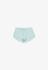 TECHNICAL RUFFLED SHORTS - Short - light green