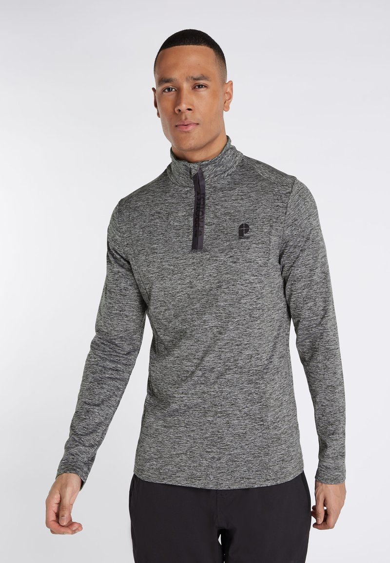 Protest Langarmshirt - dark grey melee