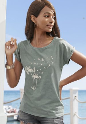 Print T-shirt - mint