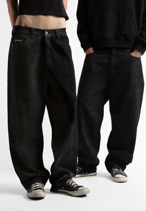 BURY CASPER PANT UNISEX - Baggy Jeans - black/faded black