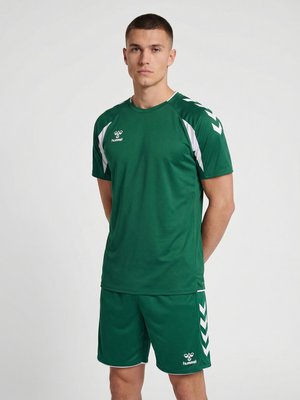 Hummel 2.0  S/S - T-shirt print - evergreen white